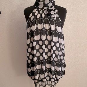 Sheer top with sheer lining